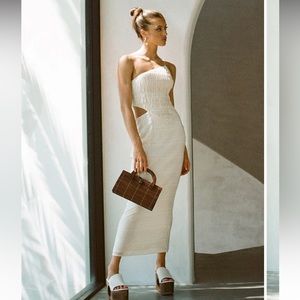 Sabo Skirt halle shirred dress XS